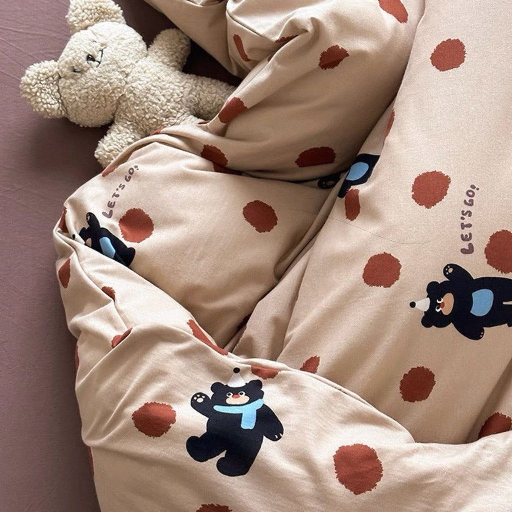Polka Dot Beary Bedding Set