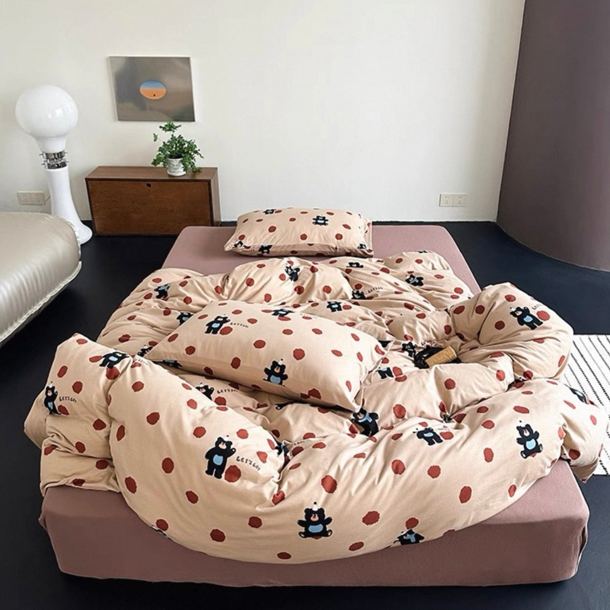 Polka Dot Beary Bedding Set