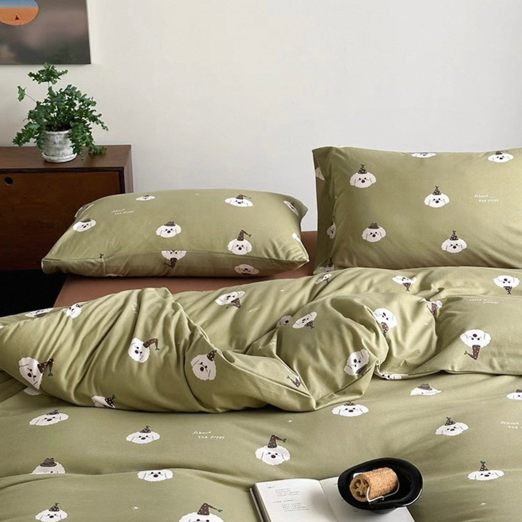 Sleepy Party Pup Bedding Set
