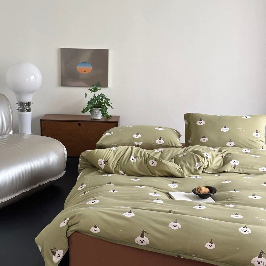 Sleepy Party Pup Bedding Set