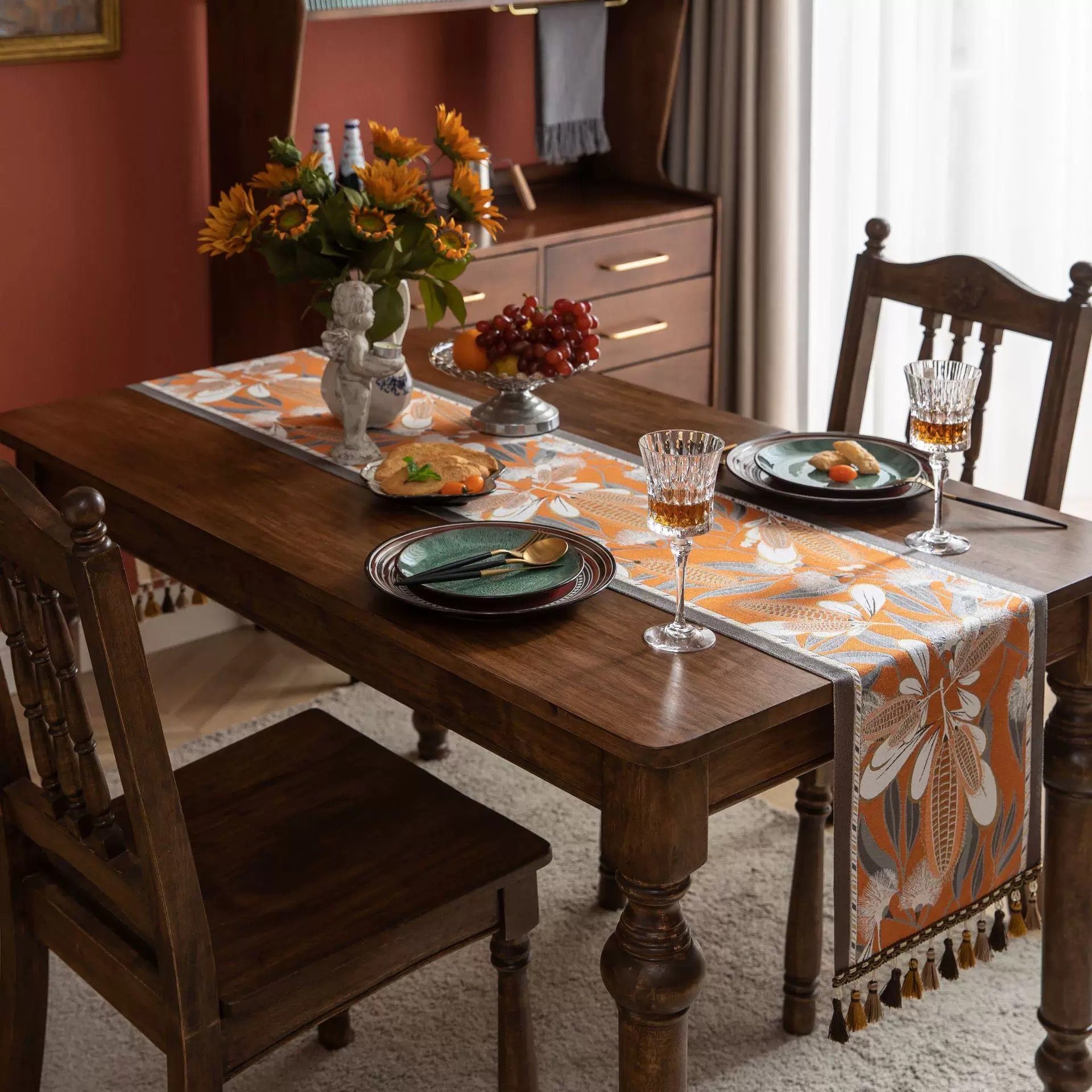 Farmhouse Harvest Corn Table Runner