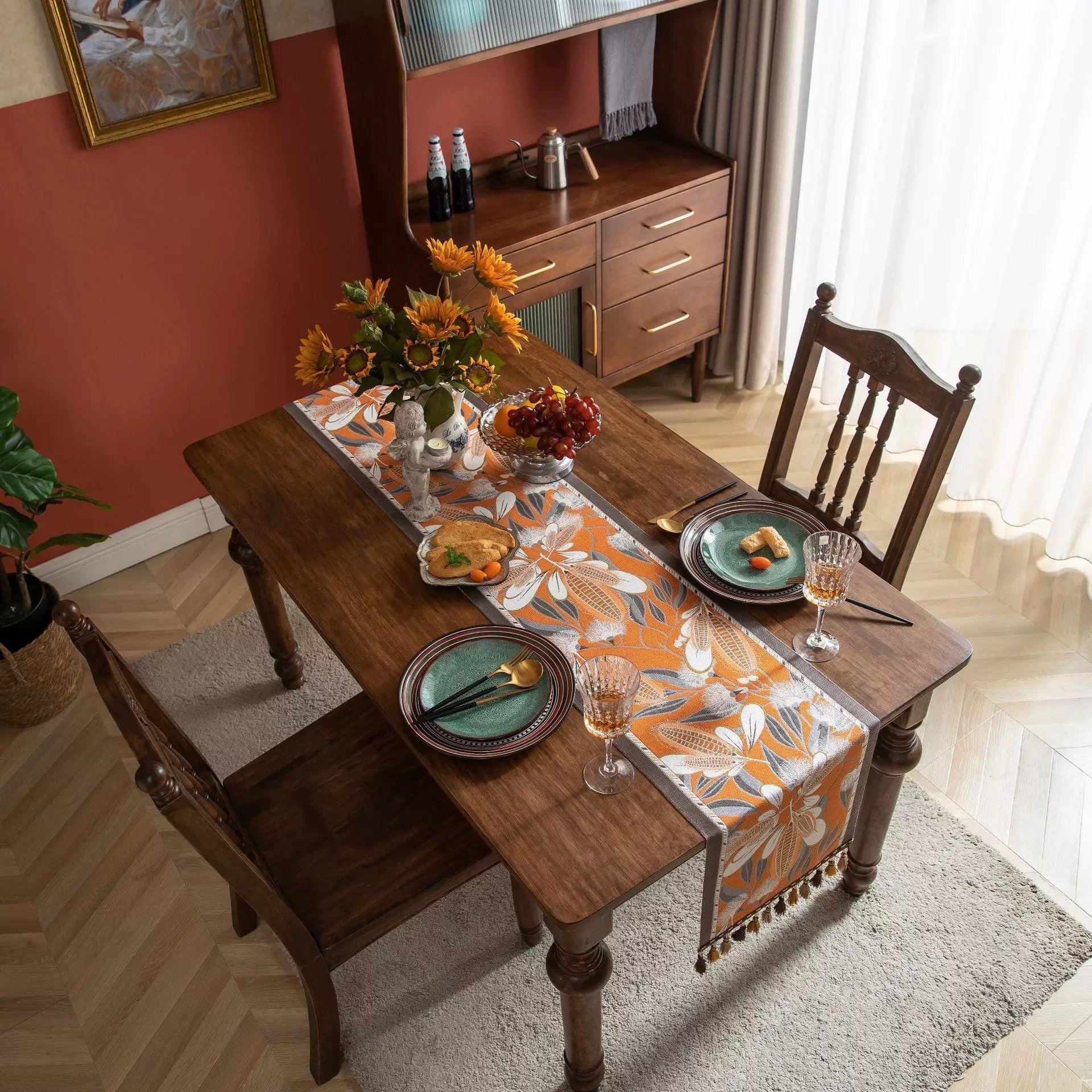 Farmhouse Harvest Corn Table Runner
