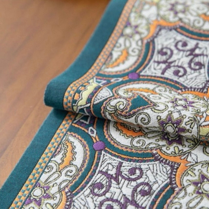 French Ornate Tile Table Runner
