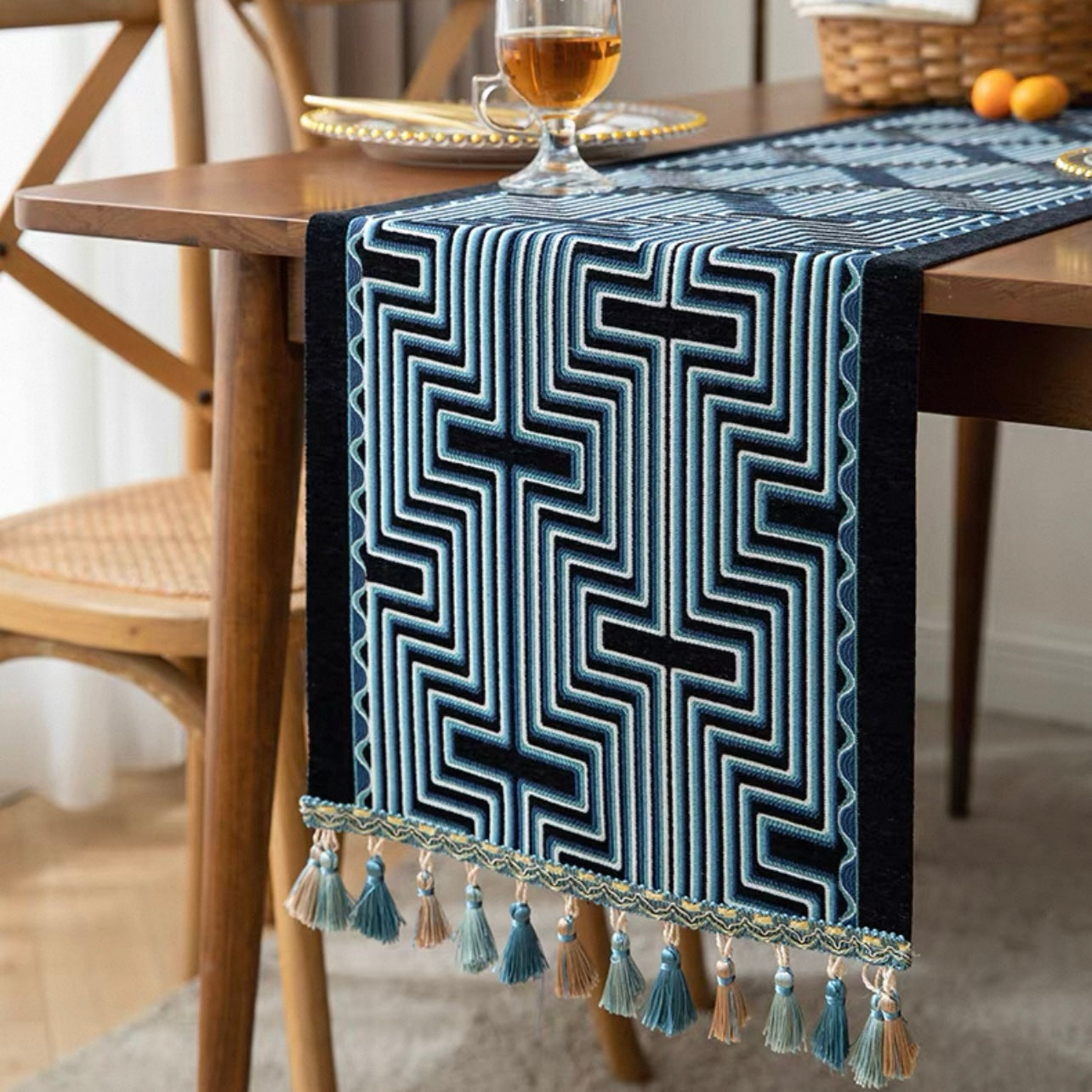 Vintage Maze Table Runner
