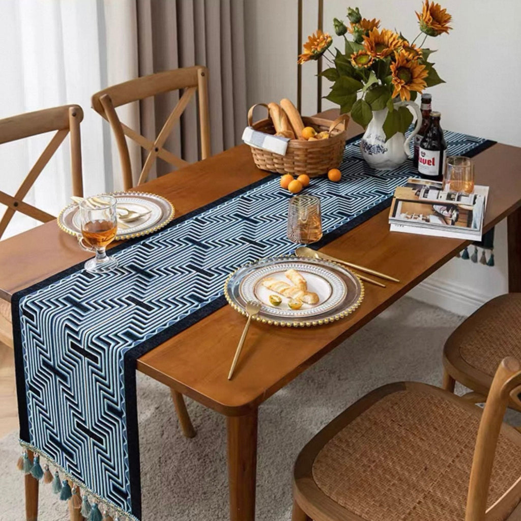 Vintage Maze Table Runner