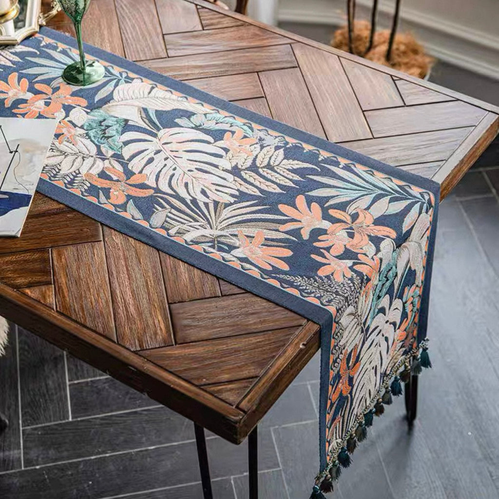 Exotic Monstera Table Runner