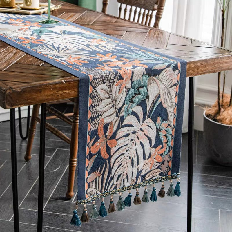 Exotic Monstera Table Runner