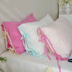 Soft Tie Jersey Cotton Pillowcase Set