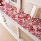 Red Palm Table Runner