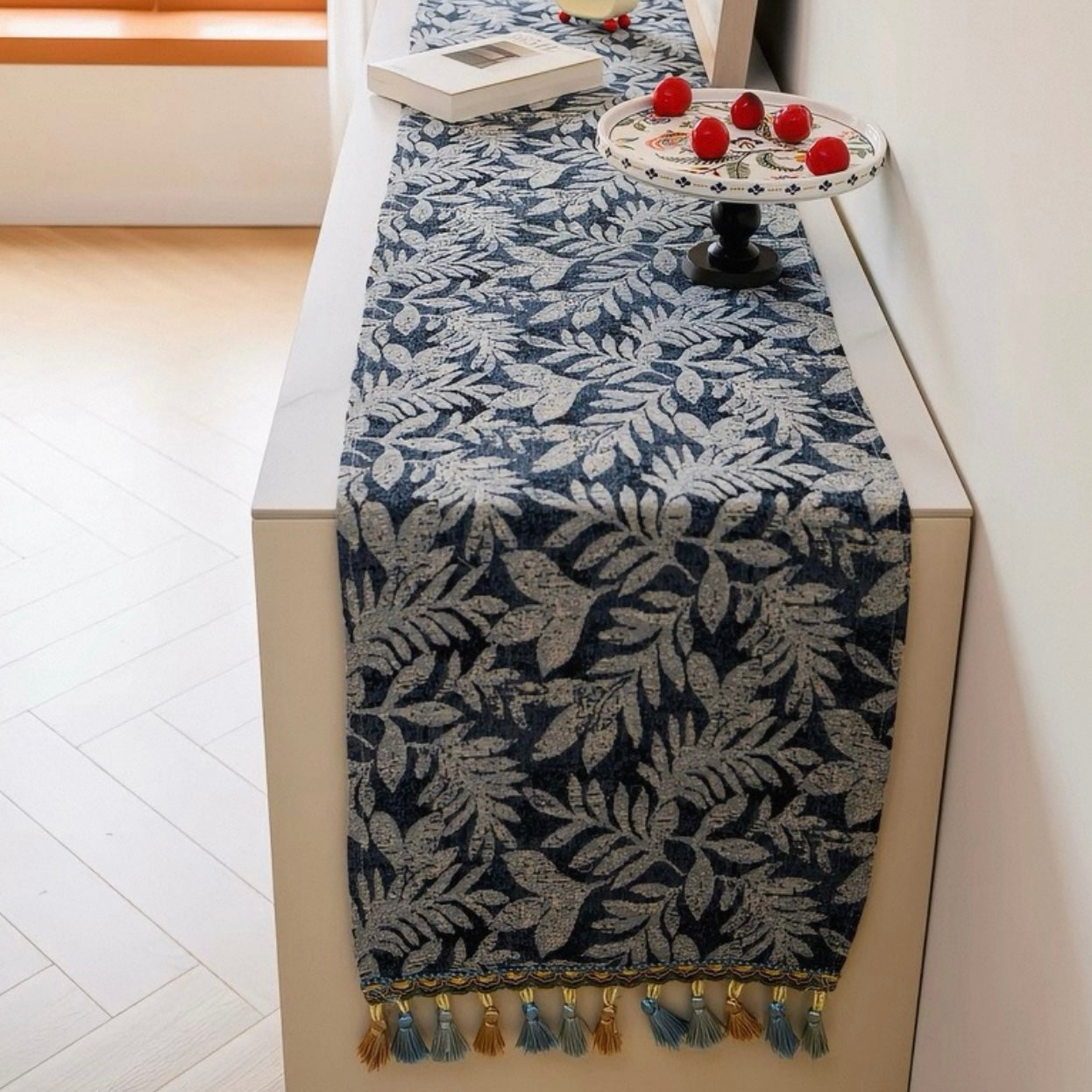 Foliage Tassel Table Runner