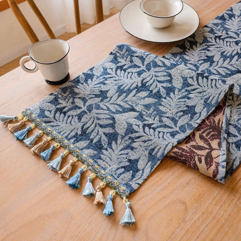 Foliage Tassel Table Runner