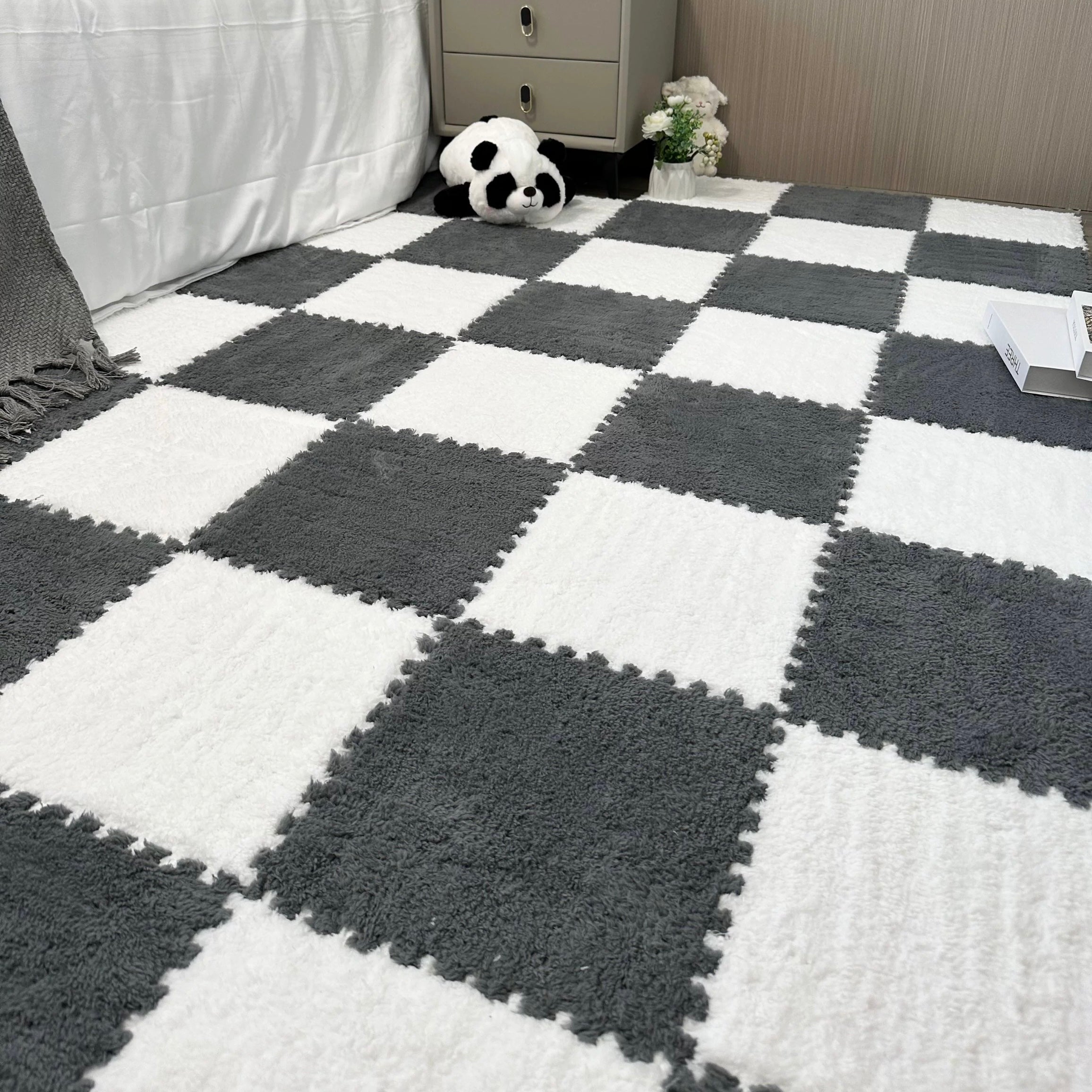 Winter Puzzle Tile Set - Ash Grey