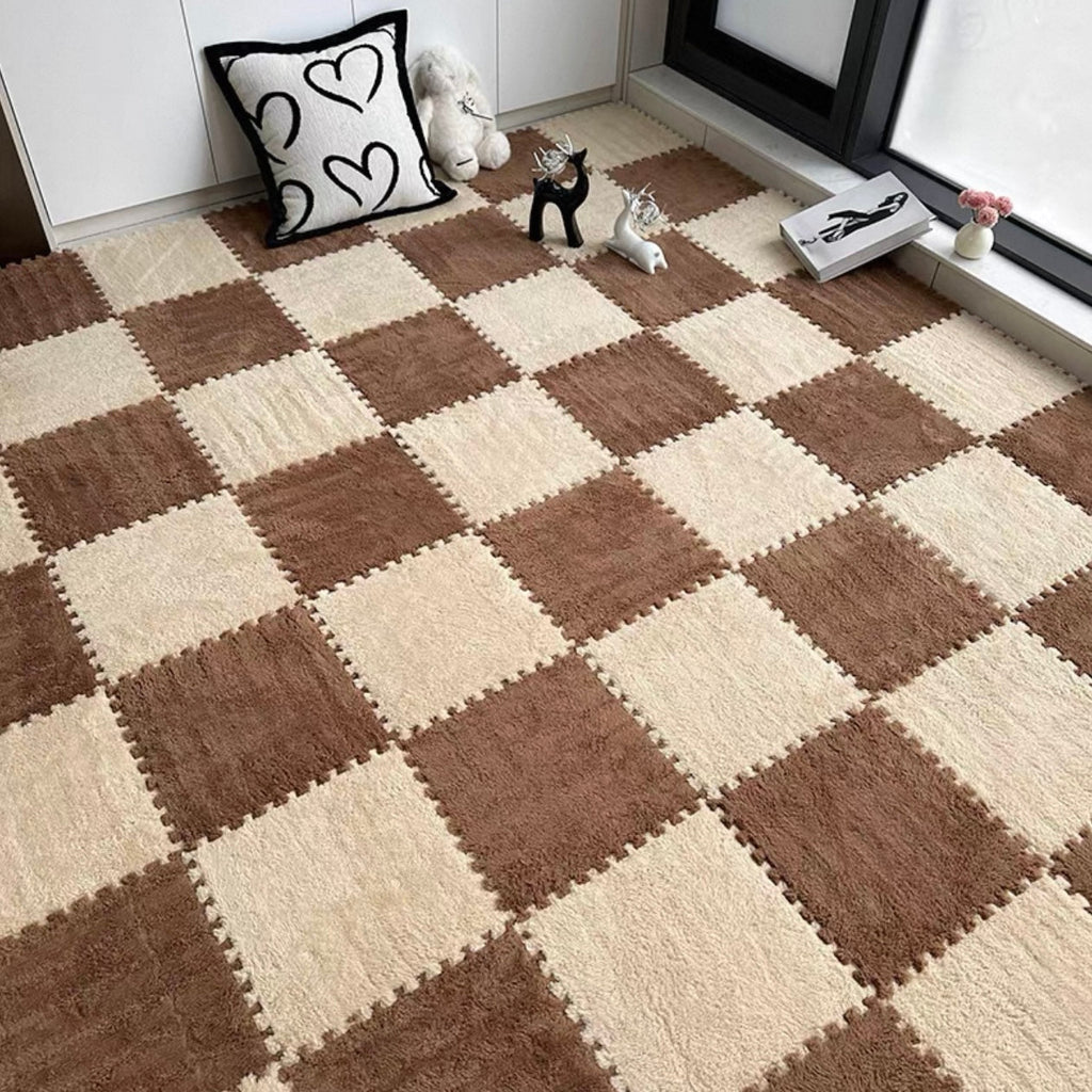 Winter Puzzle Tile Set - Cappuccino