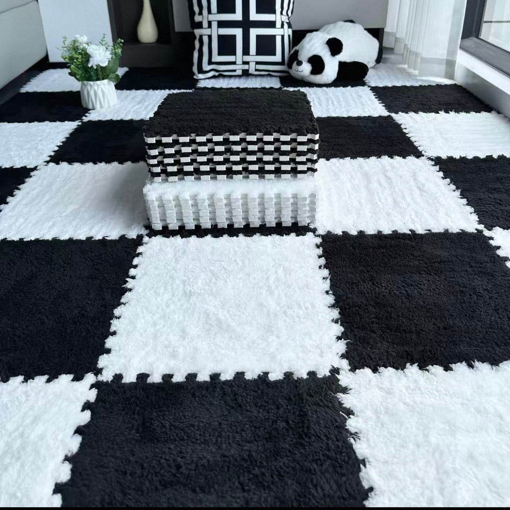 Winter Puzzle Tile Set - Classic Checkerboard