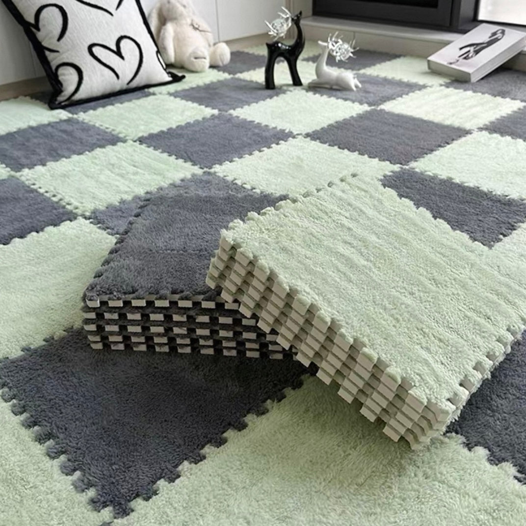 Winter Puzzle Tile Set - Mint Fog