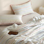 Rainbow Sherbet Stripe Bedding Set