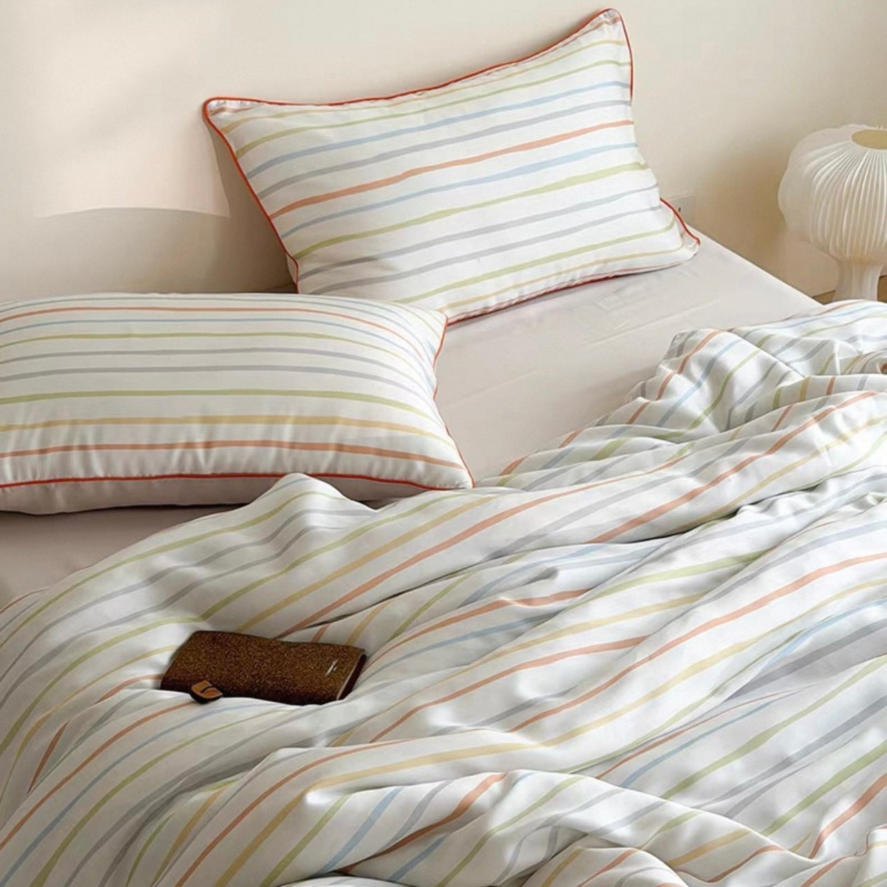 Rainbow Sherbet Stripe Bedding Set