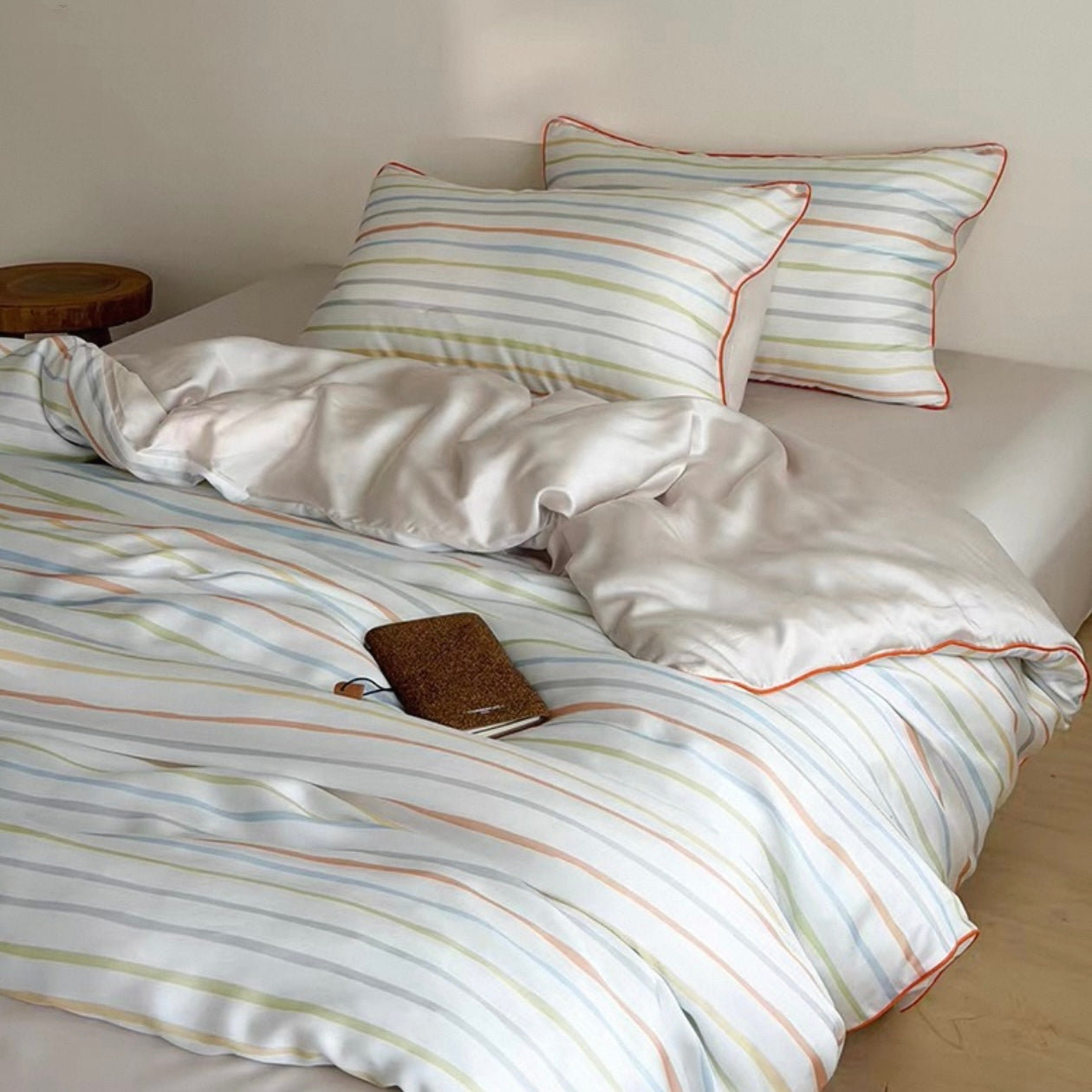 Rainbow Sherbet Stripe Bedding Set