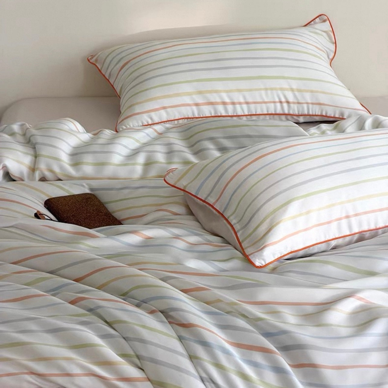 Rainbow Sherbet Stripe Bedding Set