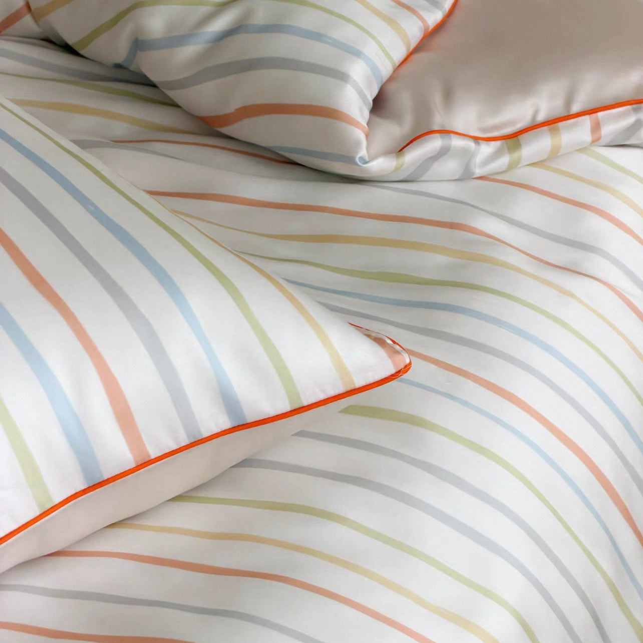 Rainbow Sherbet Stripe Bedding Set