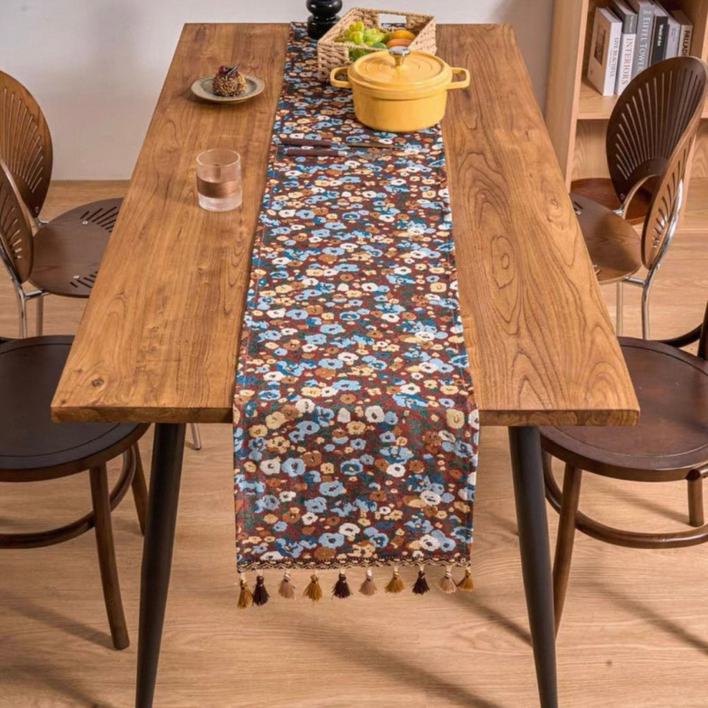 Retro Fall Floral Table Runner
