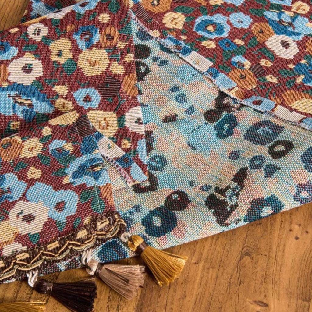 Retro Fall Floral Table Runner