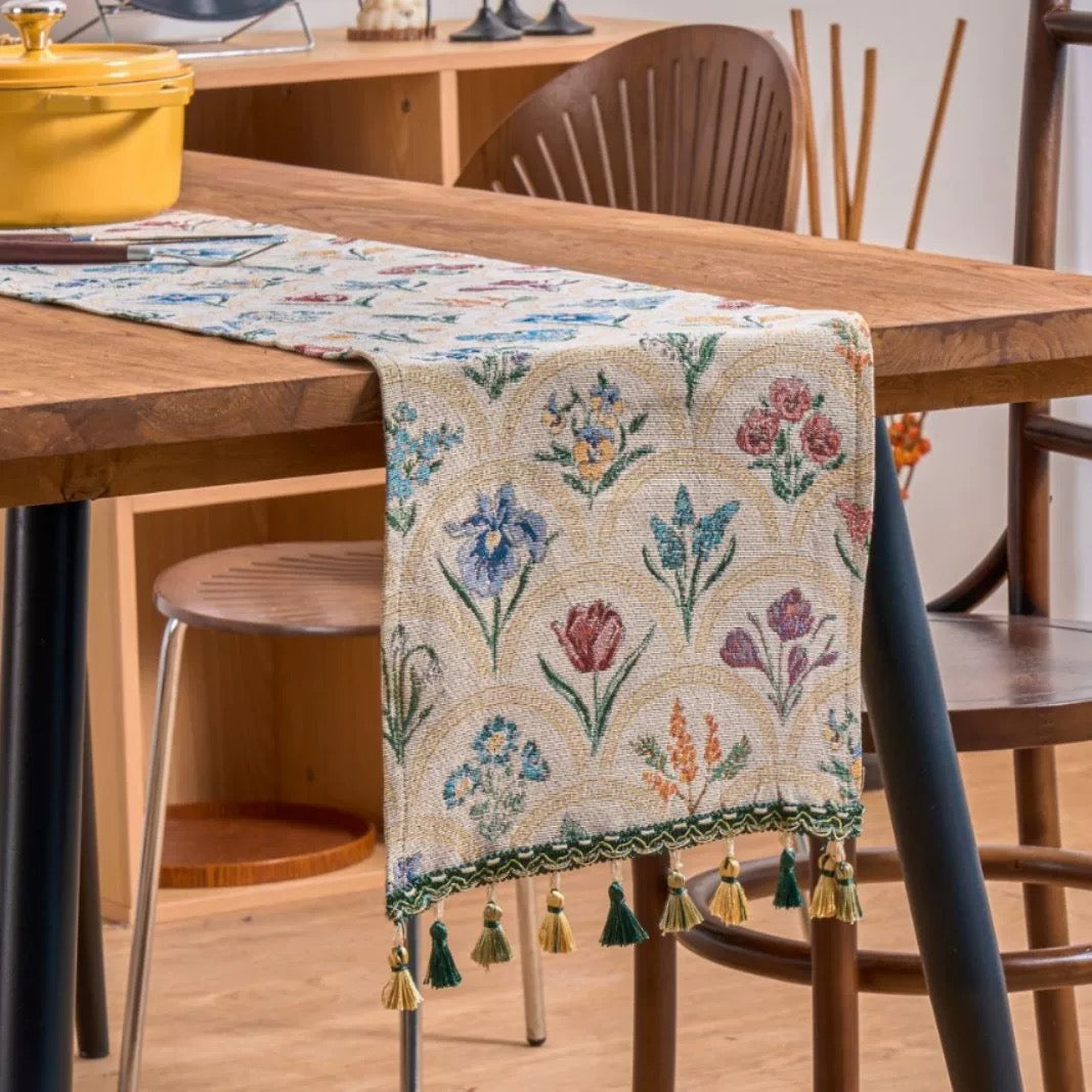 Antique Garden Table Runner