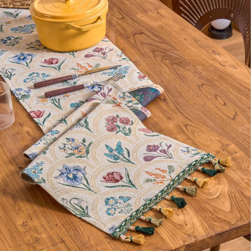 Antique Garden Table Runner