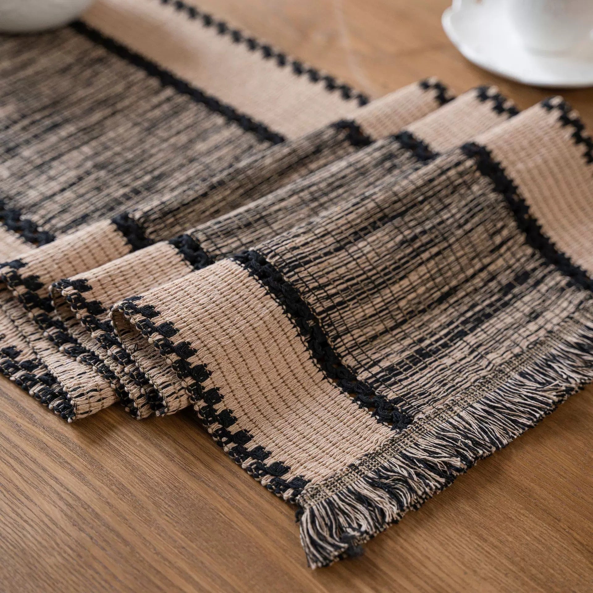 Old Bookstore Tassel Runner