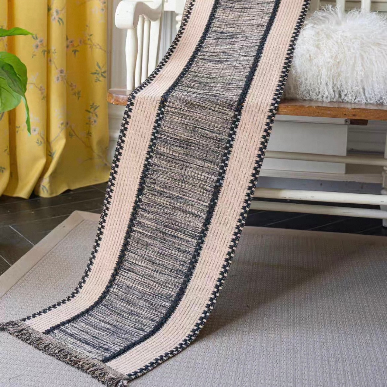 Old Bookstore Tassel Runner