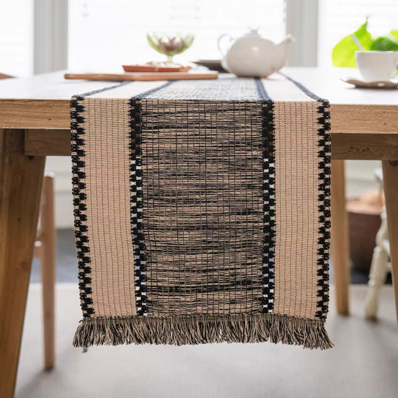 Old Bookstore Tassel Runner