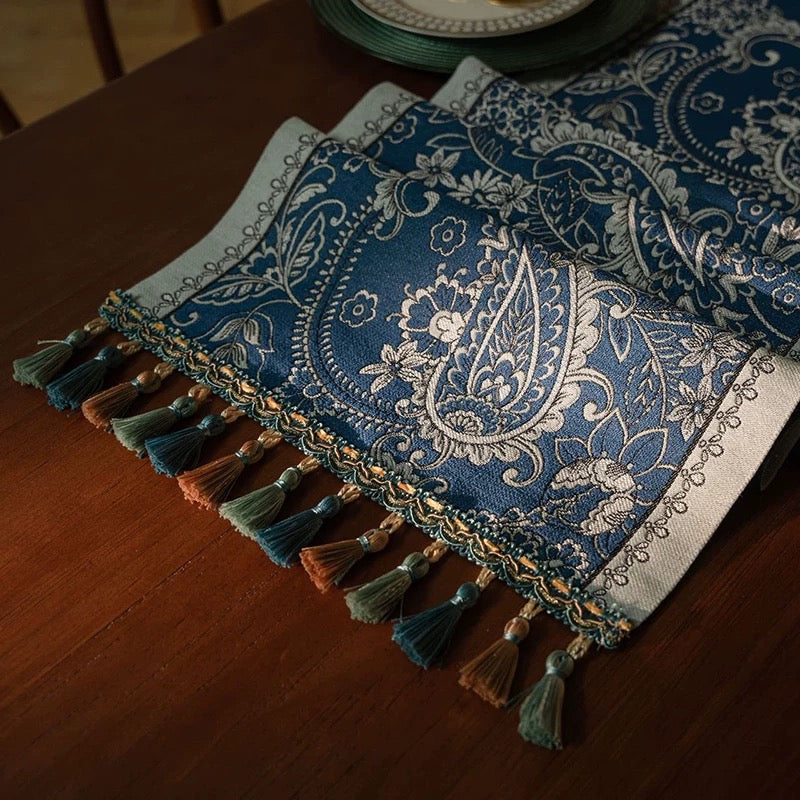 Sunlit Paisley Tassel Runner