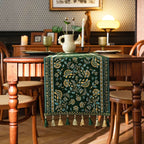 Vintage Bloom Tassel Table Runner