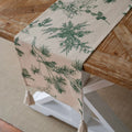 Pine & Bird Tassel Runner