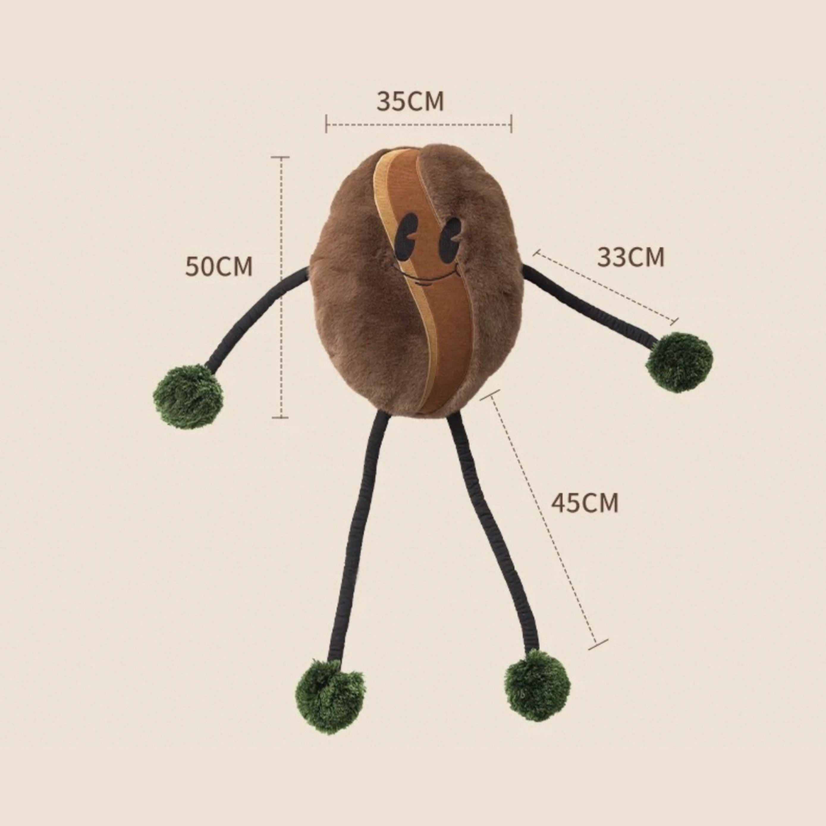 Mr Coffee Bean Cushion