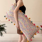 Pom-Pom Candy Long Cushion