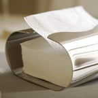 Silver Wave Tissue Box Decor