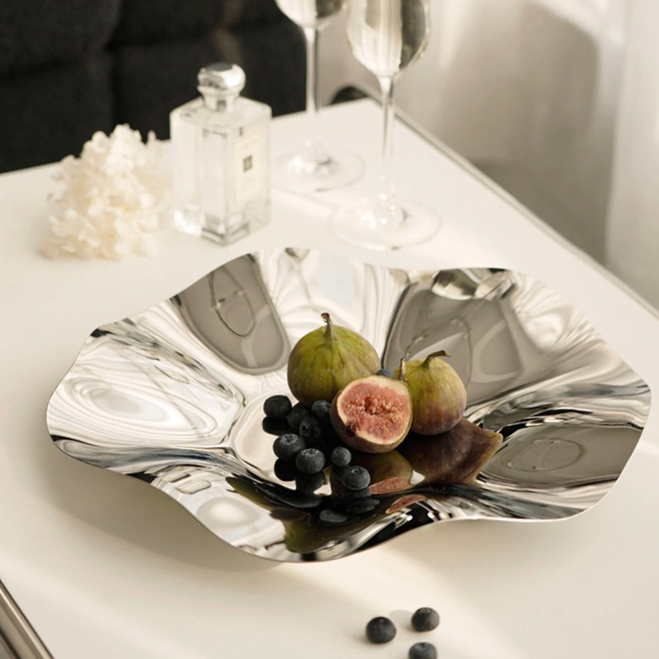 Silver Petal Tray