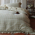 Tea Checkered Bedding Set
