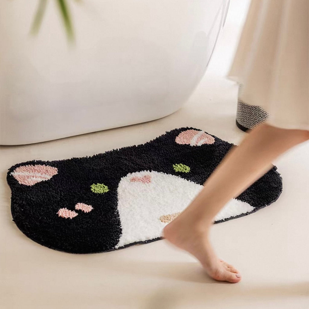 Shy Chubby Kitty Rug