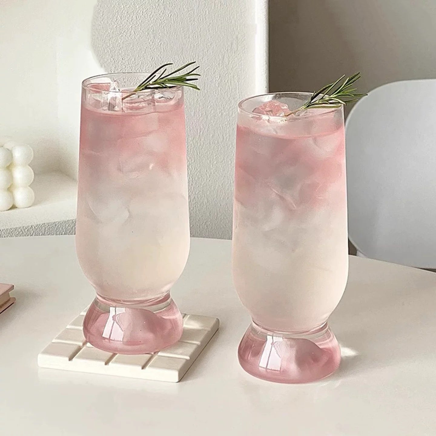Jaipur Blush Beer Glass Set