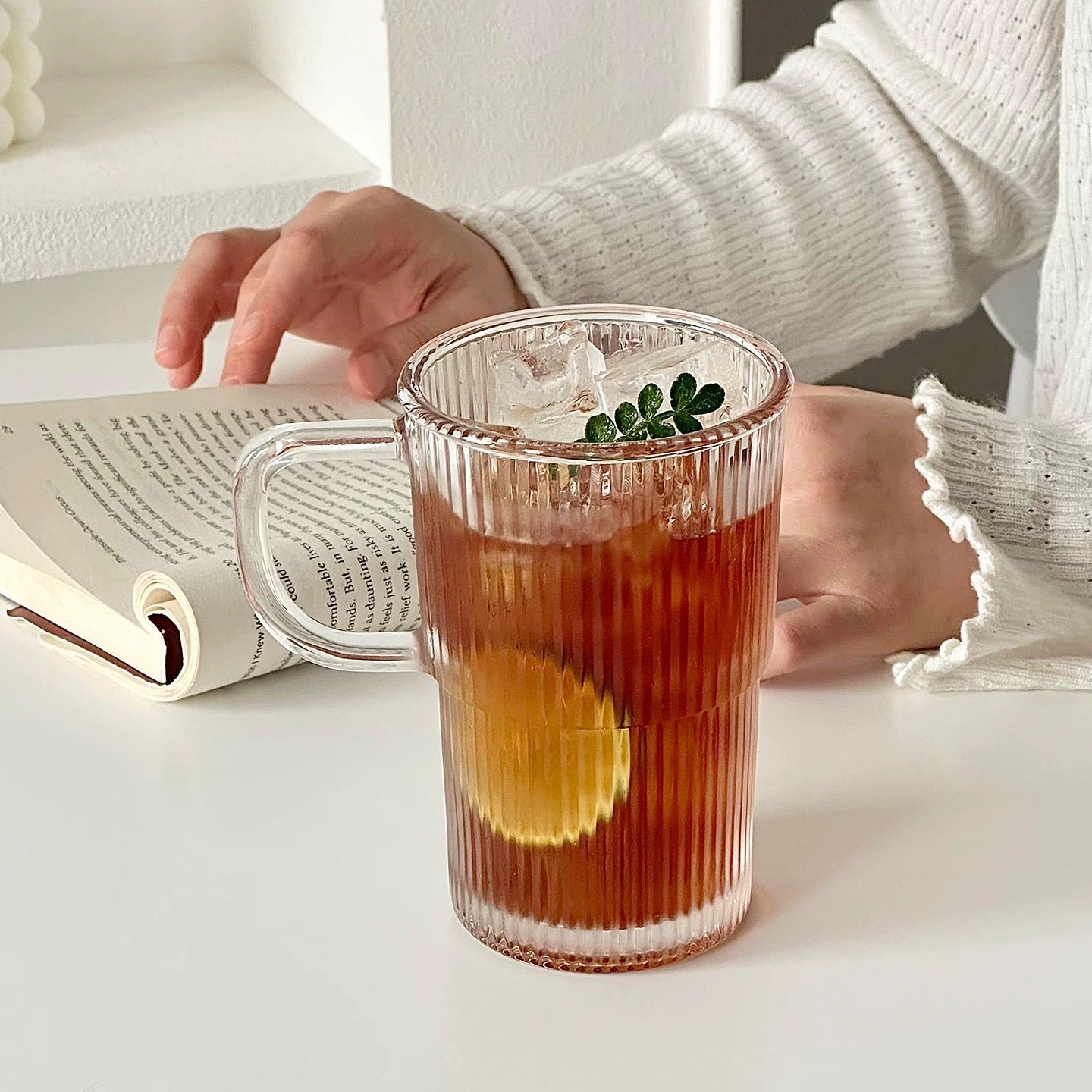 Verona Striped Beer Glass Set