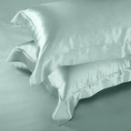 Aristelle Aquamarine Luxury Pure Mulberry Silk Bedding Set