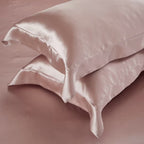 Aristelle Blush Pink Luxury Pure Mulberry Silk Bedding Set