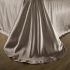 Aristelle Taupe Brown Luxury Pure Mulberry Silk Bedding Set