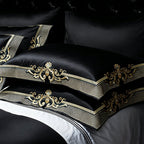 Cleopatra Black Luxury Egyptian Cotton Bedding Set