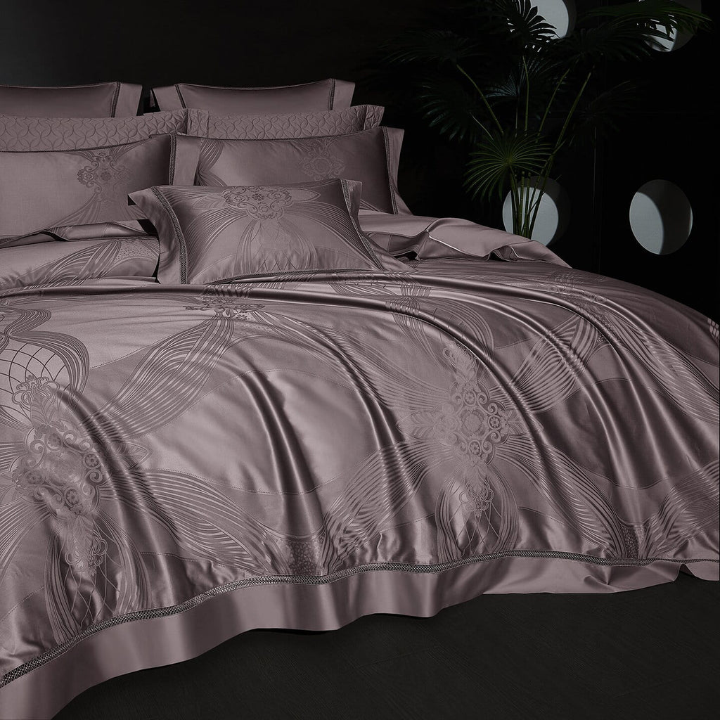 Varenna Hemstitch Jacquard Egyptian Cotton Bedding Set