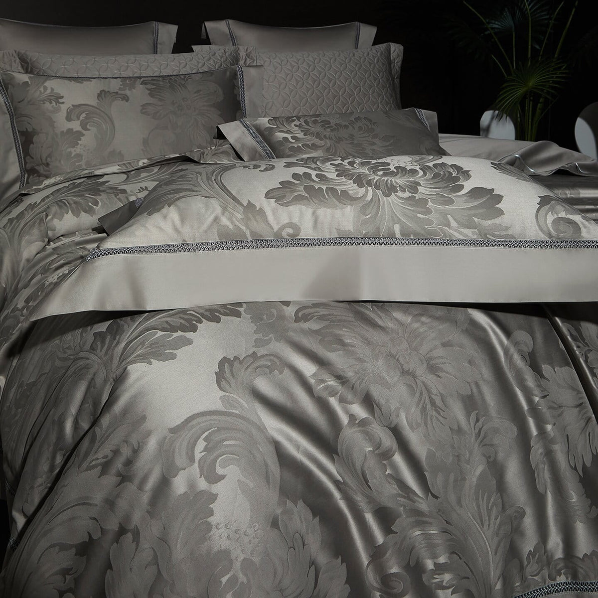 Montclair Hemstitch Jacquard Egyptian Cotton Bedding Set