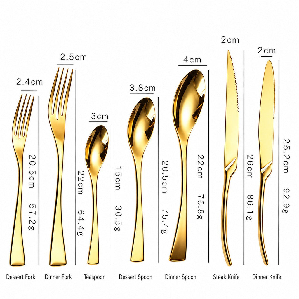 Jet Gold Stainless Steel Cutlery Set