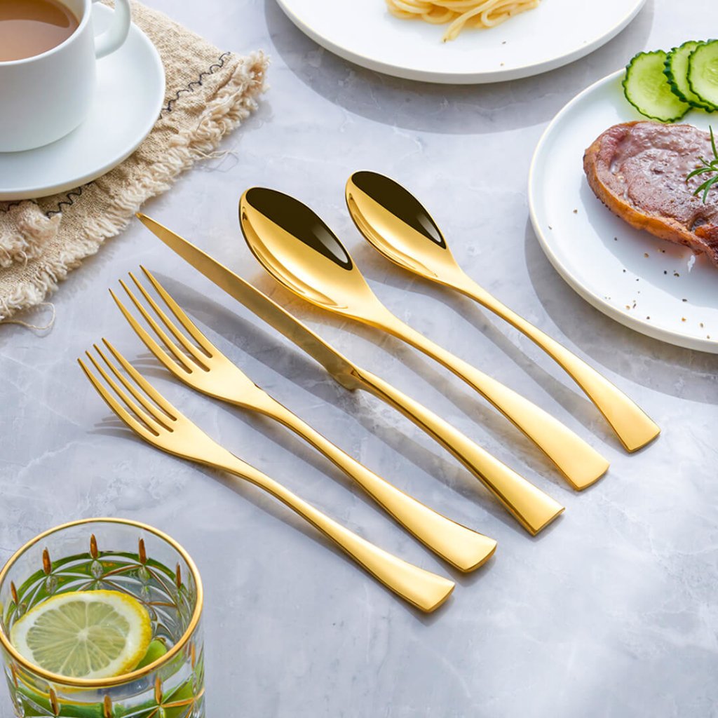 Jet Gold Stainless Steel Cutlery Set